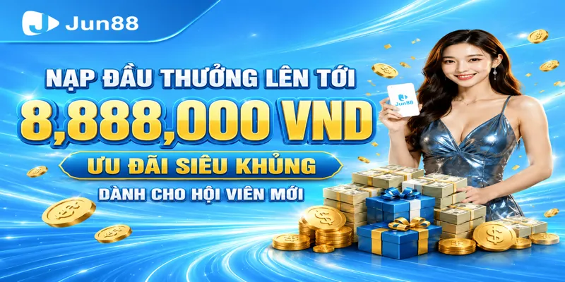 Ưu đãi nạp đầu Jun88 cho hội viên mới